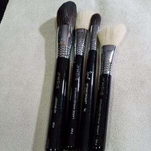 SIGMA Makeup Brushes F29 (2) F40 & F64 Pre-Owned*READ*